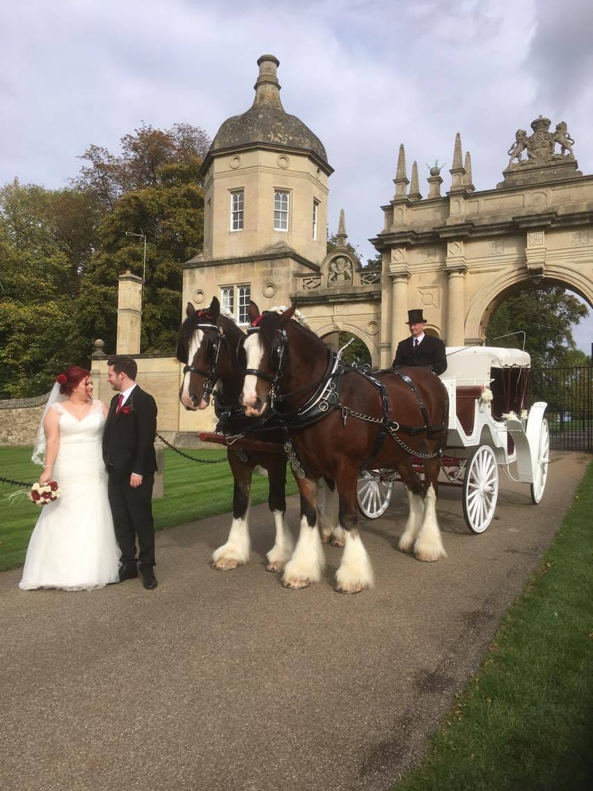 Vis-à-vis wedding carriage
